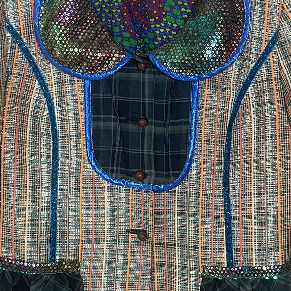 Anna Sui Multicolor Sequin-Trim Blazer - Picture 5 of 5